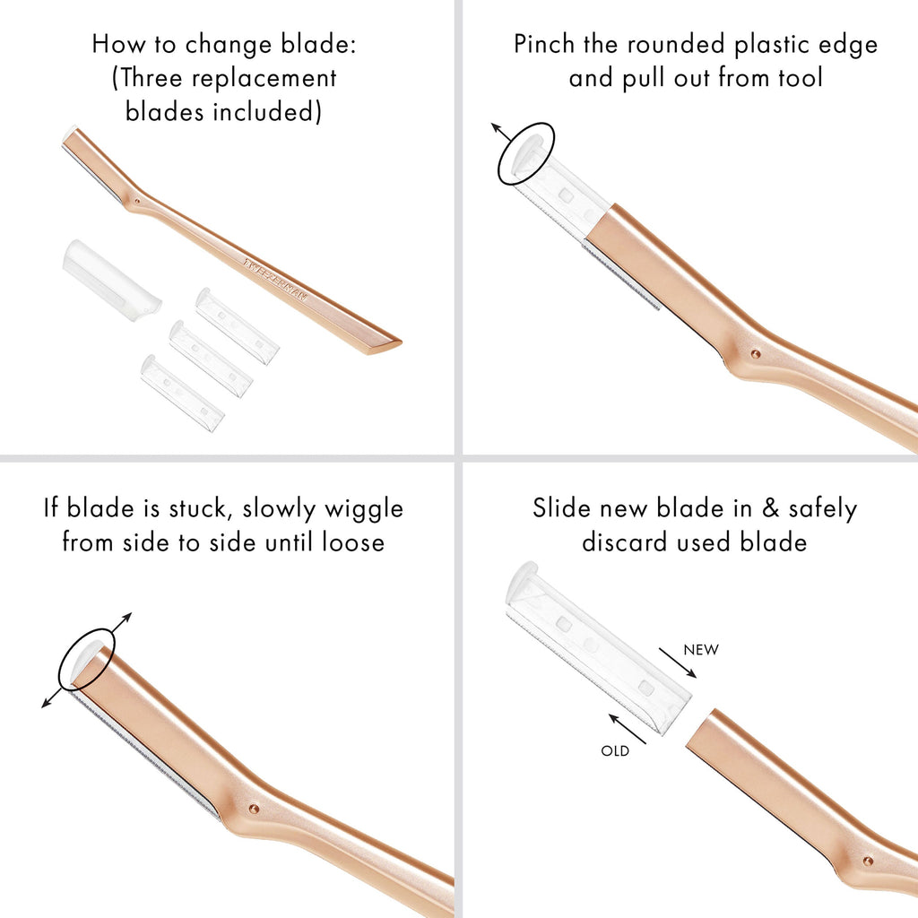 Rose Gold Facial Razor