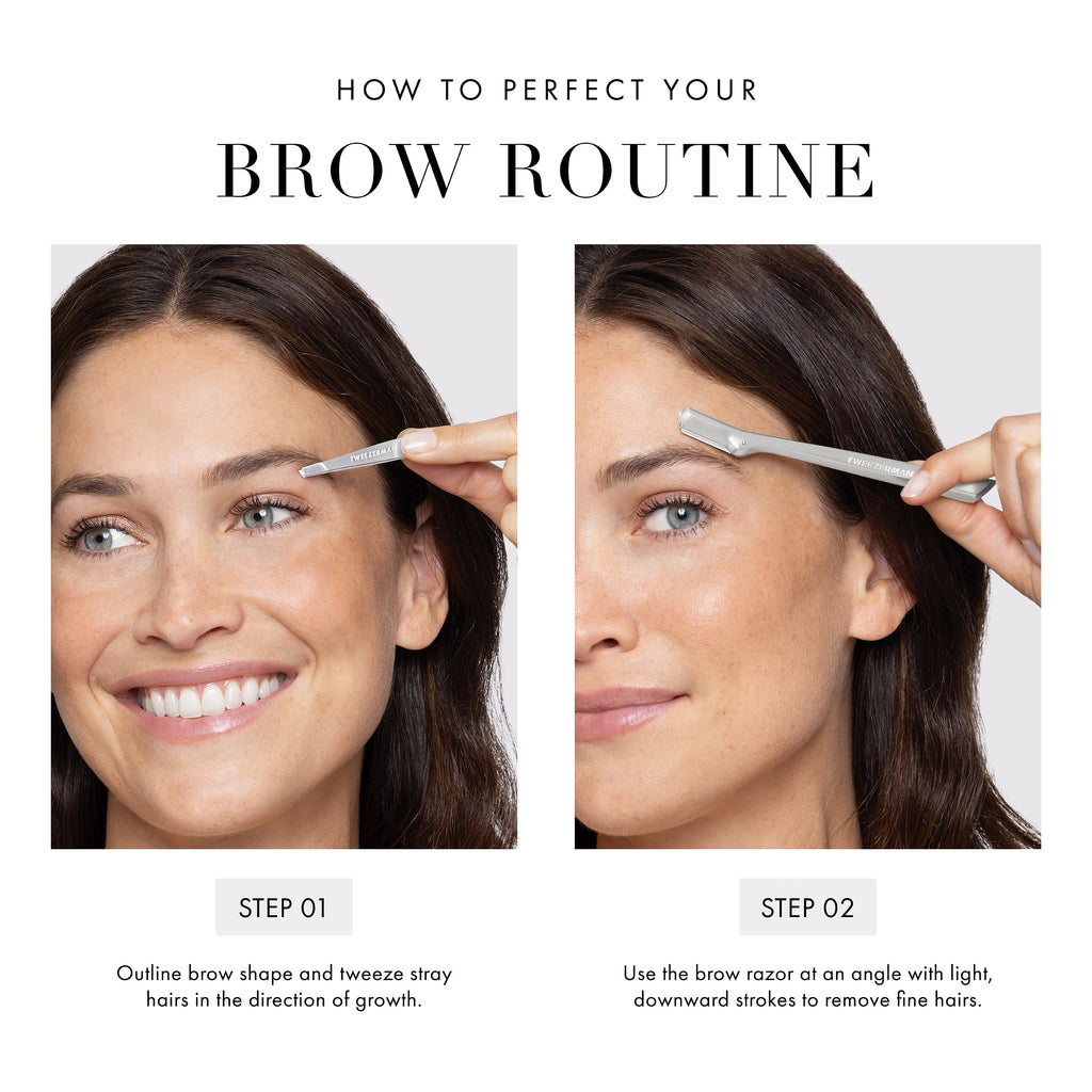 Brow Razor and Mini Tweezer Set