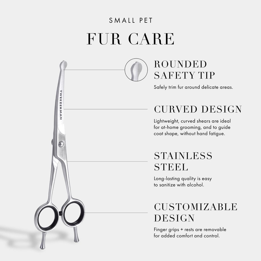 Curved Grooming Shears 7"