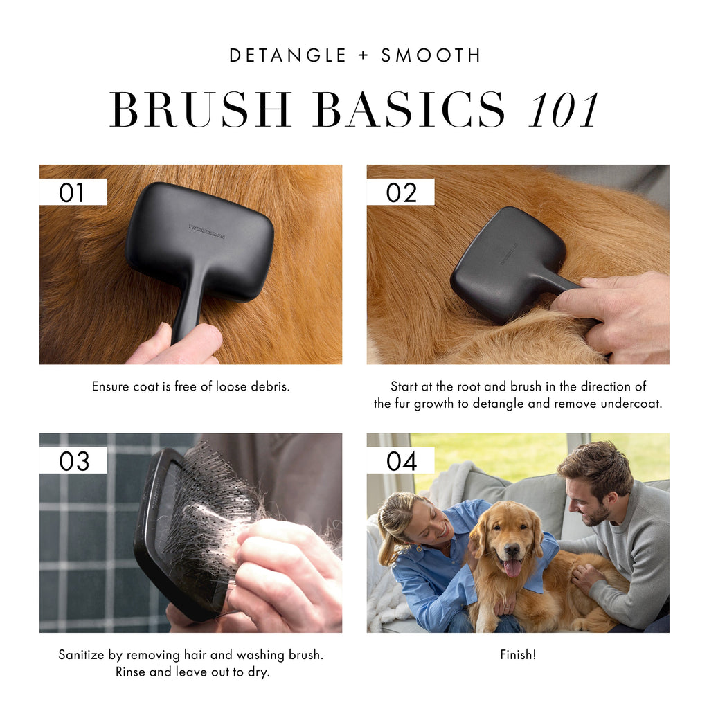 Large Coated Tip Slicker Brush
