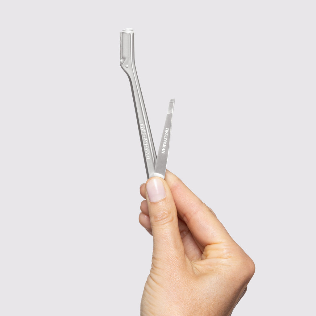 Brow Razor and Mini Tweezer Set
