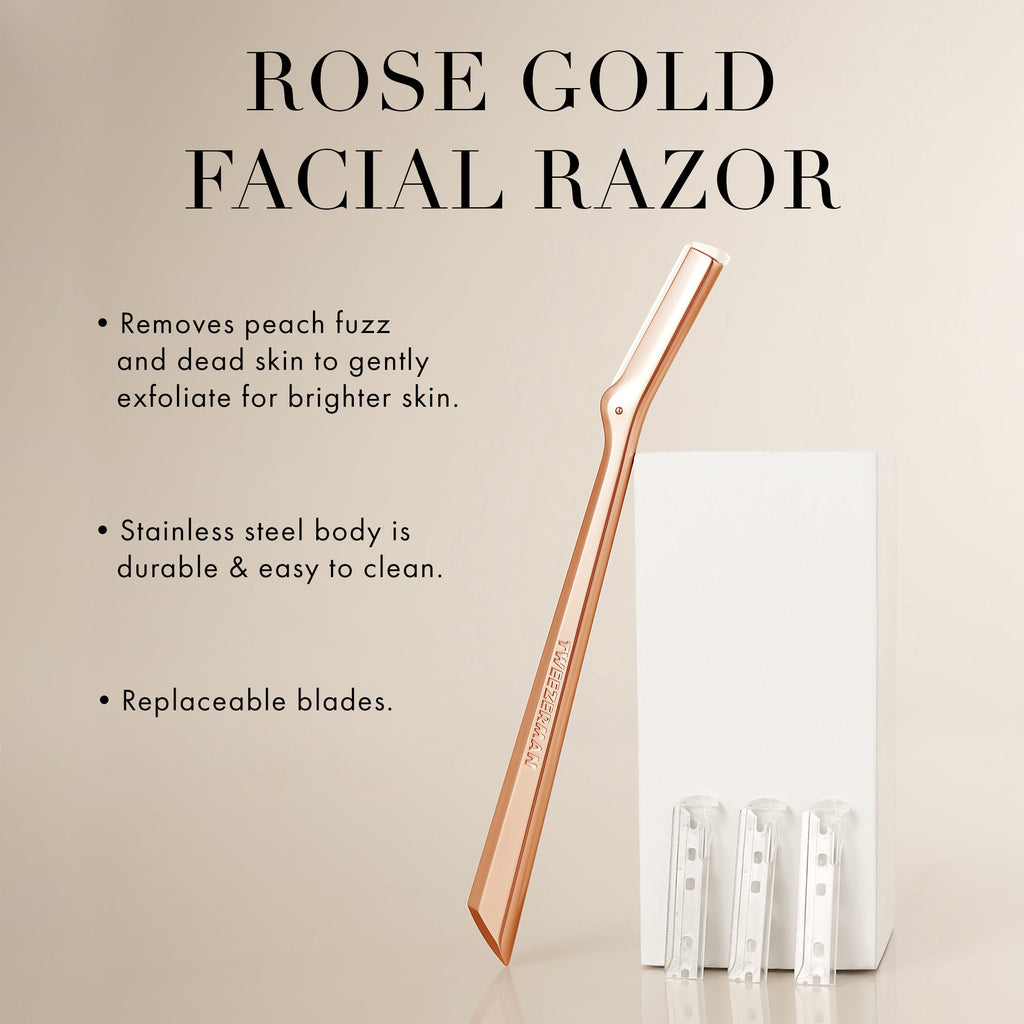 Rose Gold Facial Razor