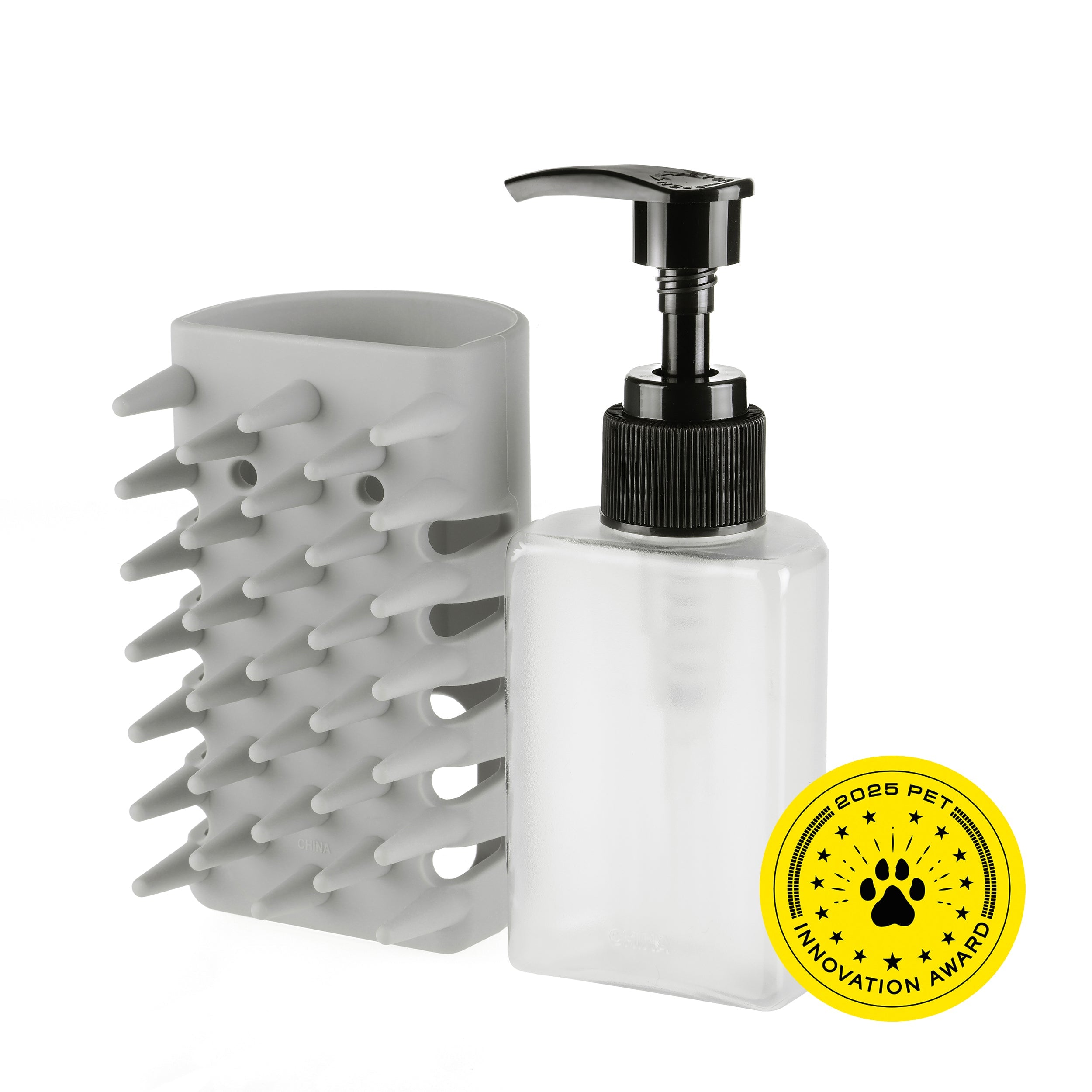 Pet 2-In-1 Shampoo-Dispensing Bath Brush