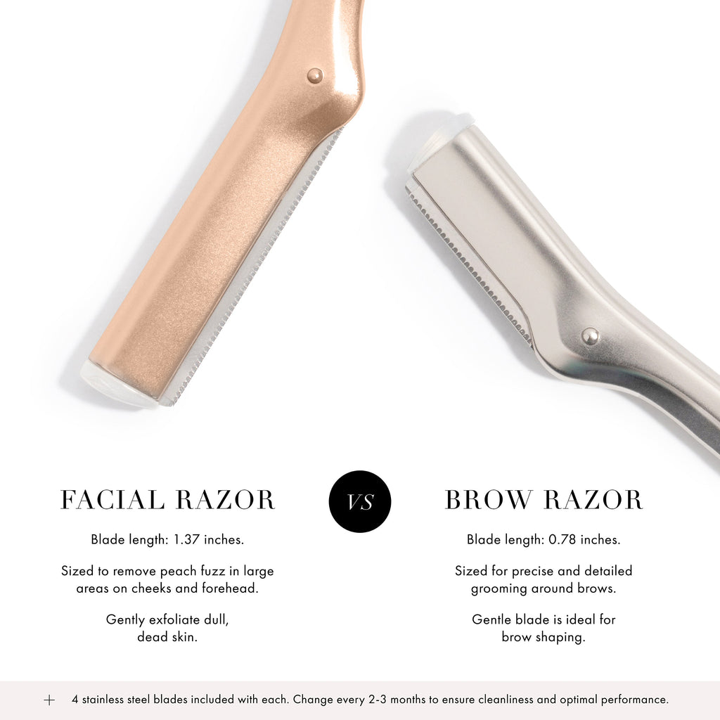 Rose Gold Facial Razor