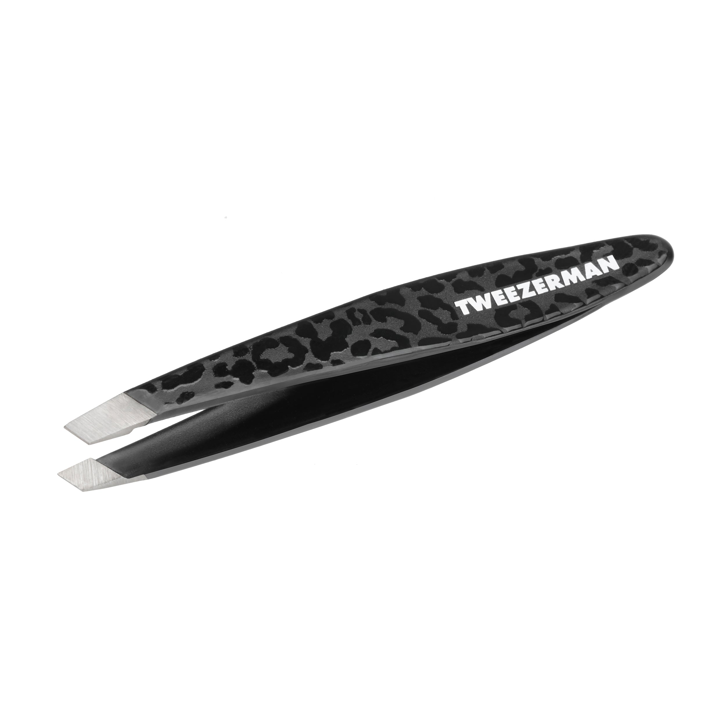 Black Leopard Mini Slant Tweezer