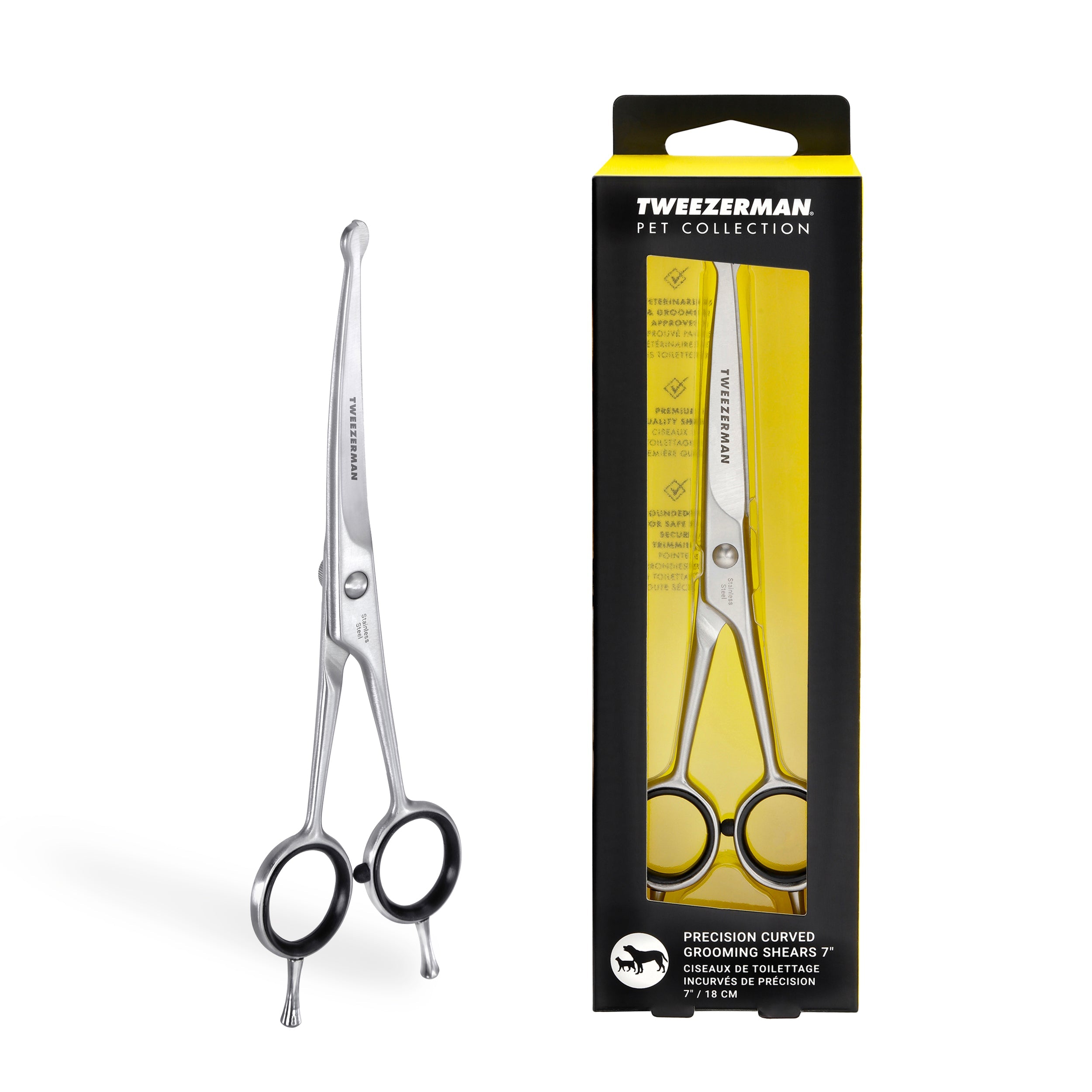 Curved Grooming Shears 7"