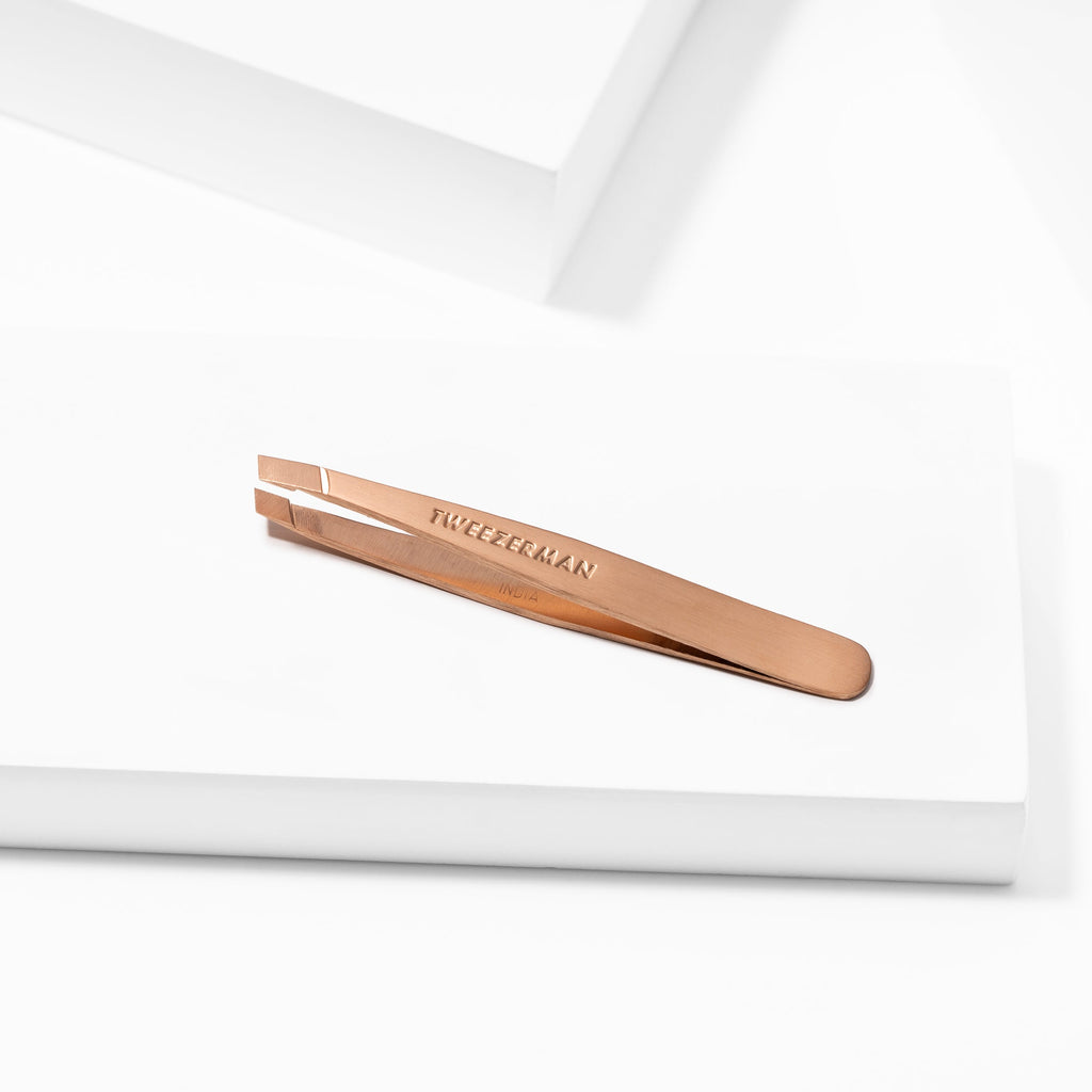 Rose Gold Mini Slant Tweezer