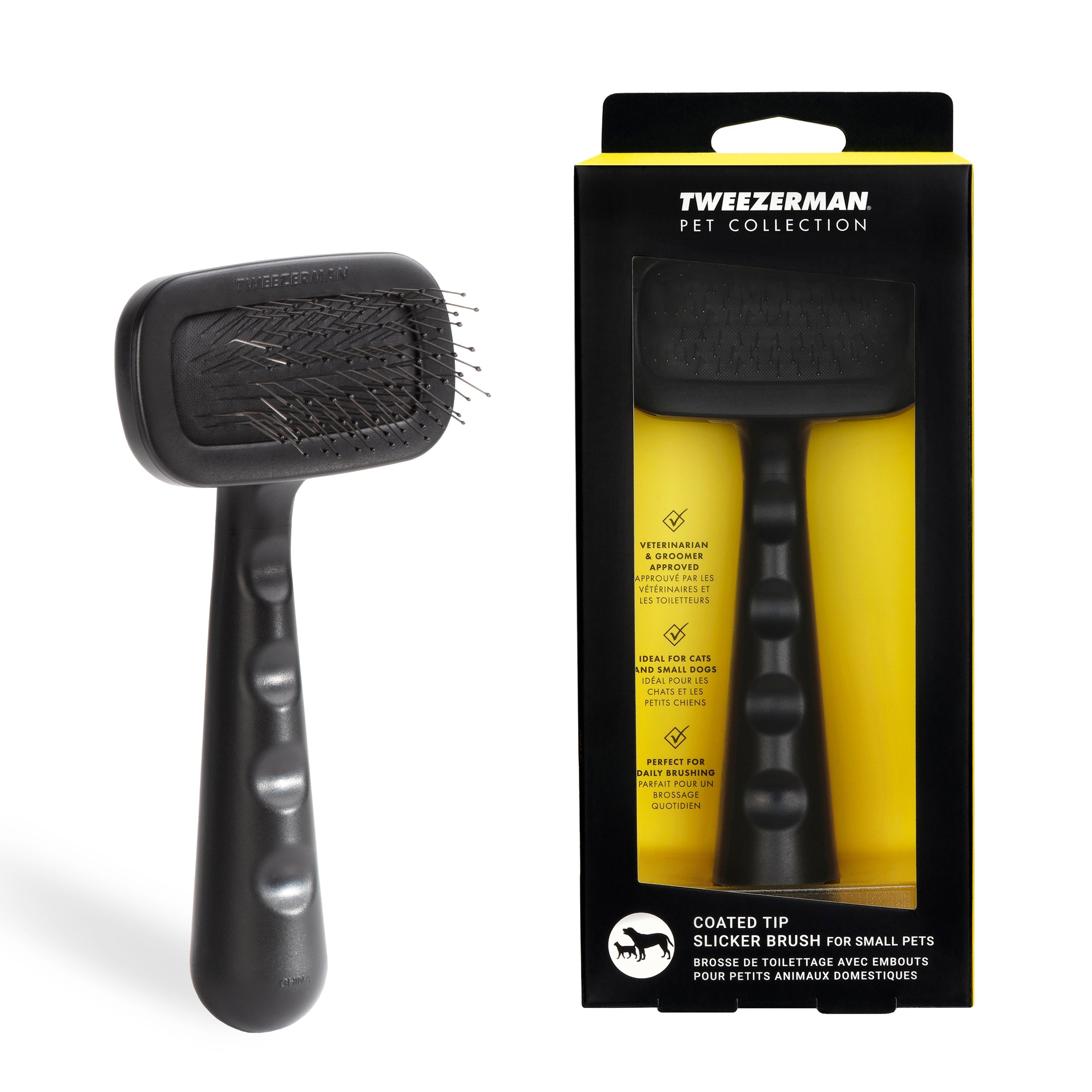 Small Coated Tip Slicker Brush