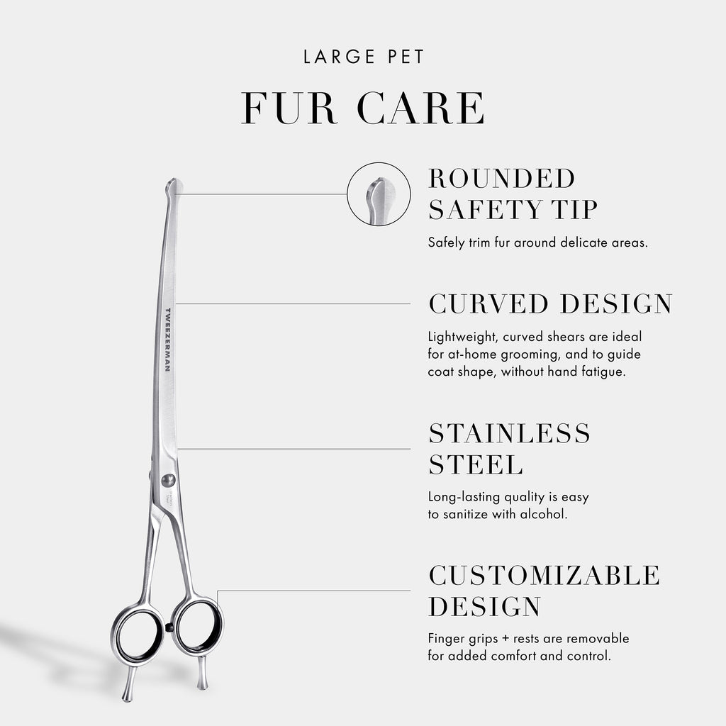 Curved Grooming Shears 9"