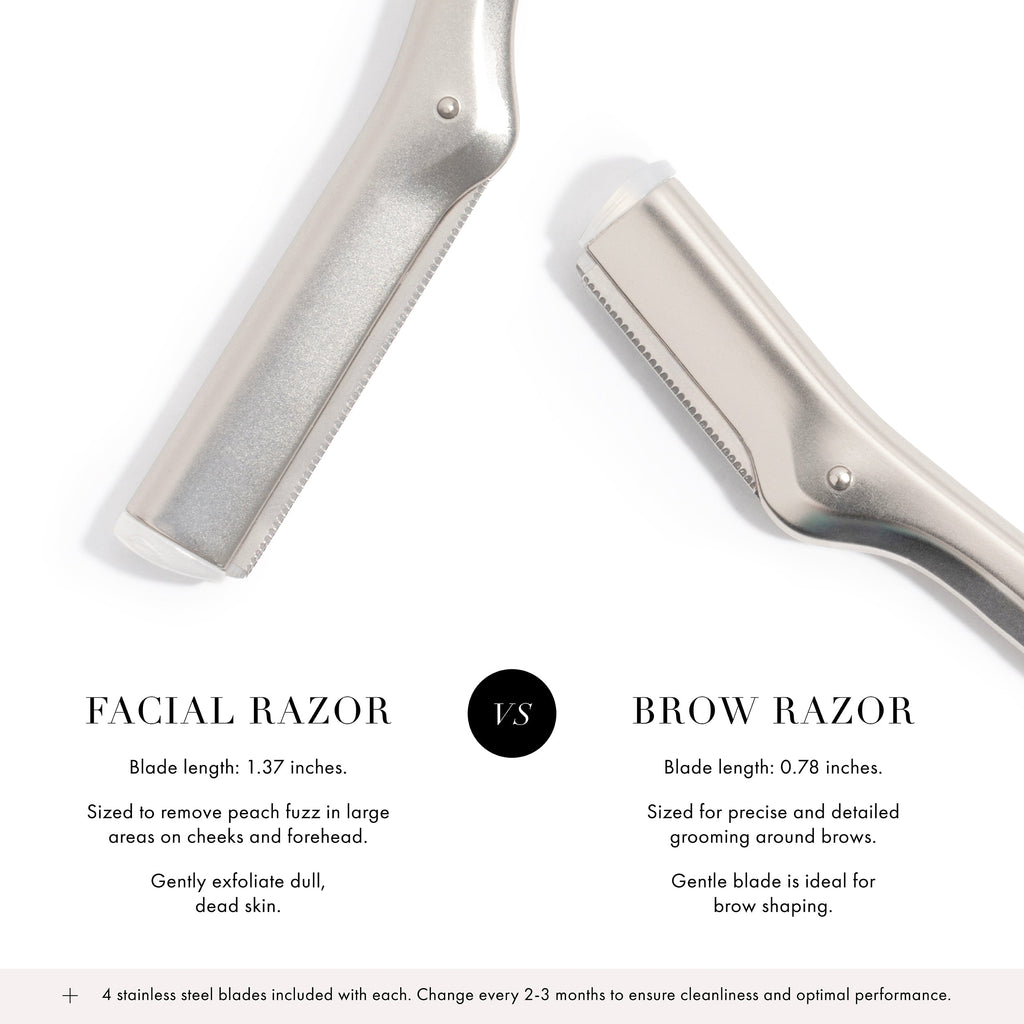 Brow Razor and Mini Tweezer Set