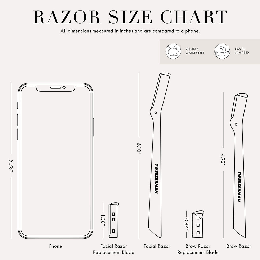 Brow Razor Replacement Blades