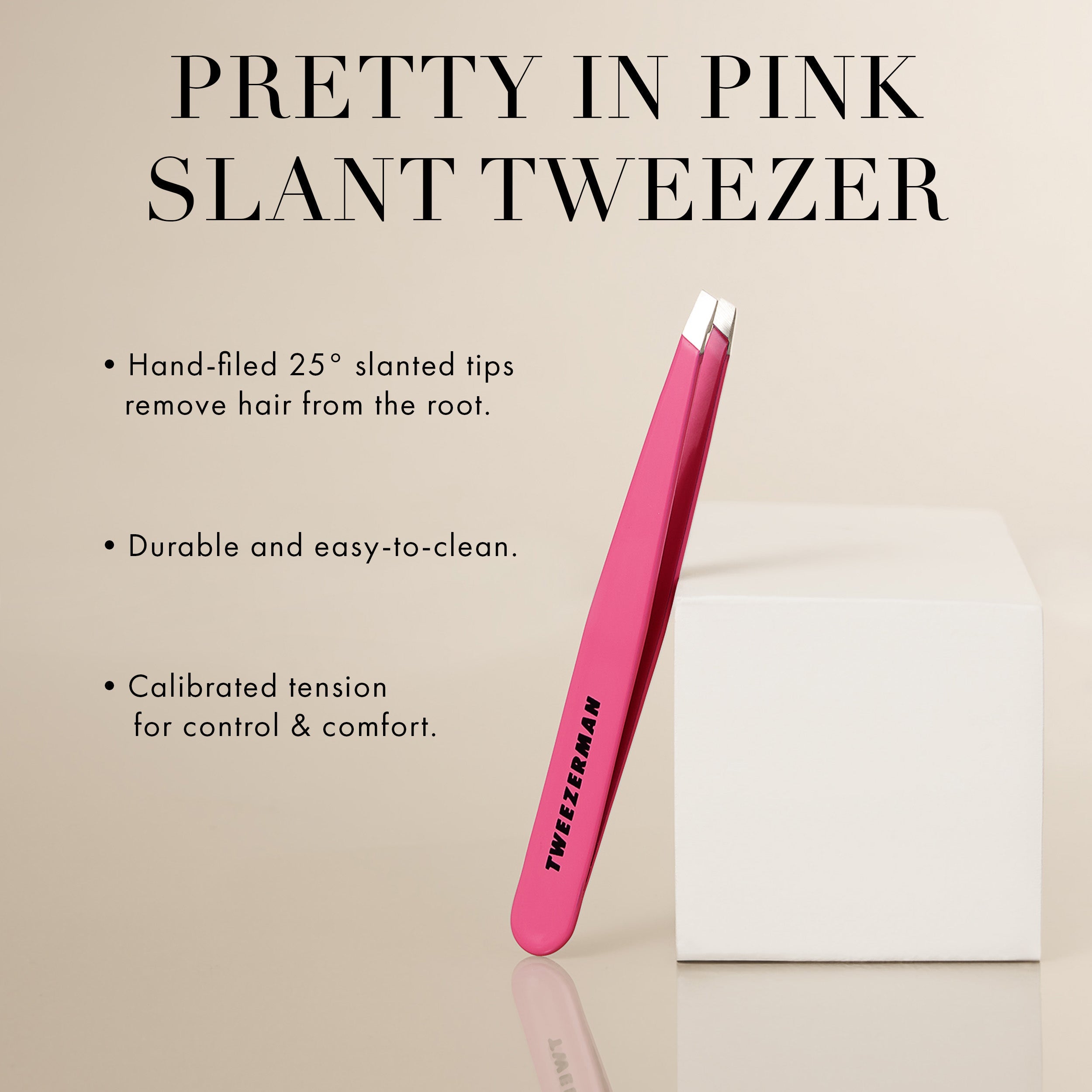 Pretty In Pink Slant Tweezer