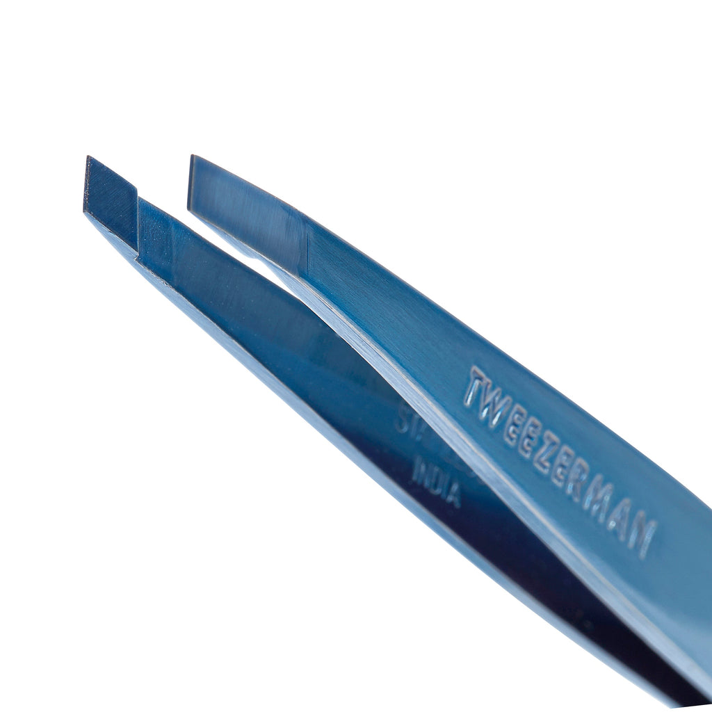 Blue Slant Tweezer