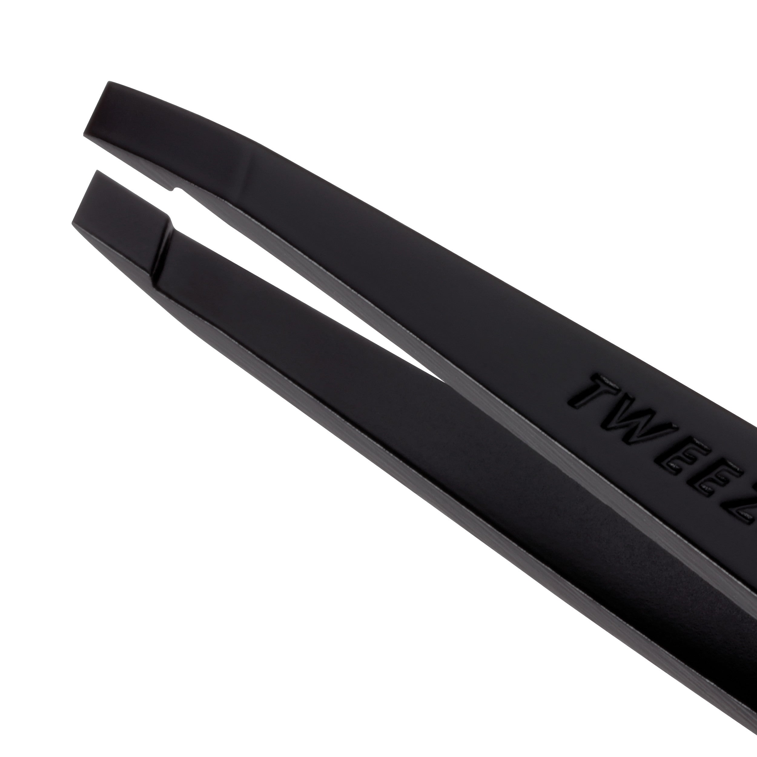 Black Matte Slant Tweezer