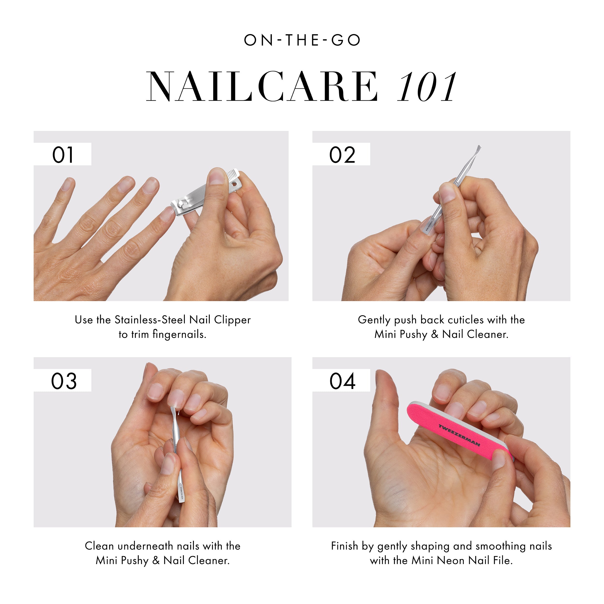 Mini Neon Nail Care Kit