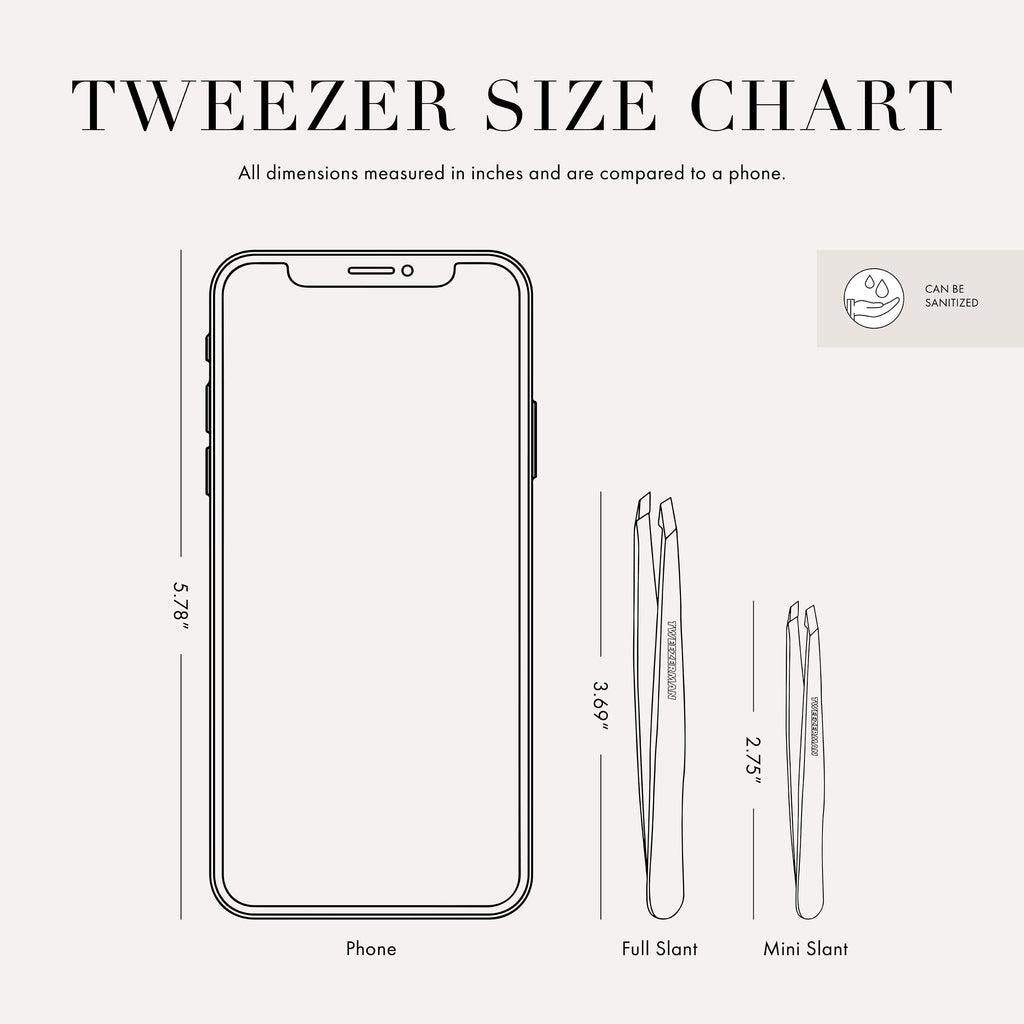 Dusted Onyx Mini Slant Tweezer