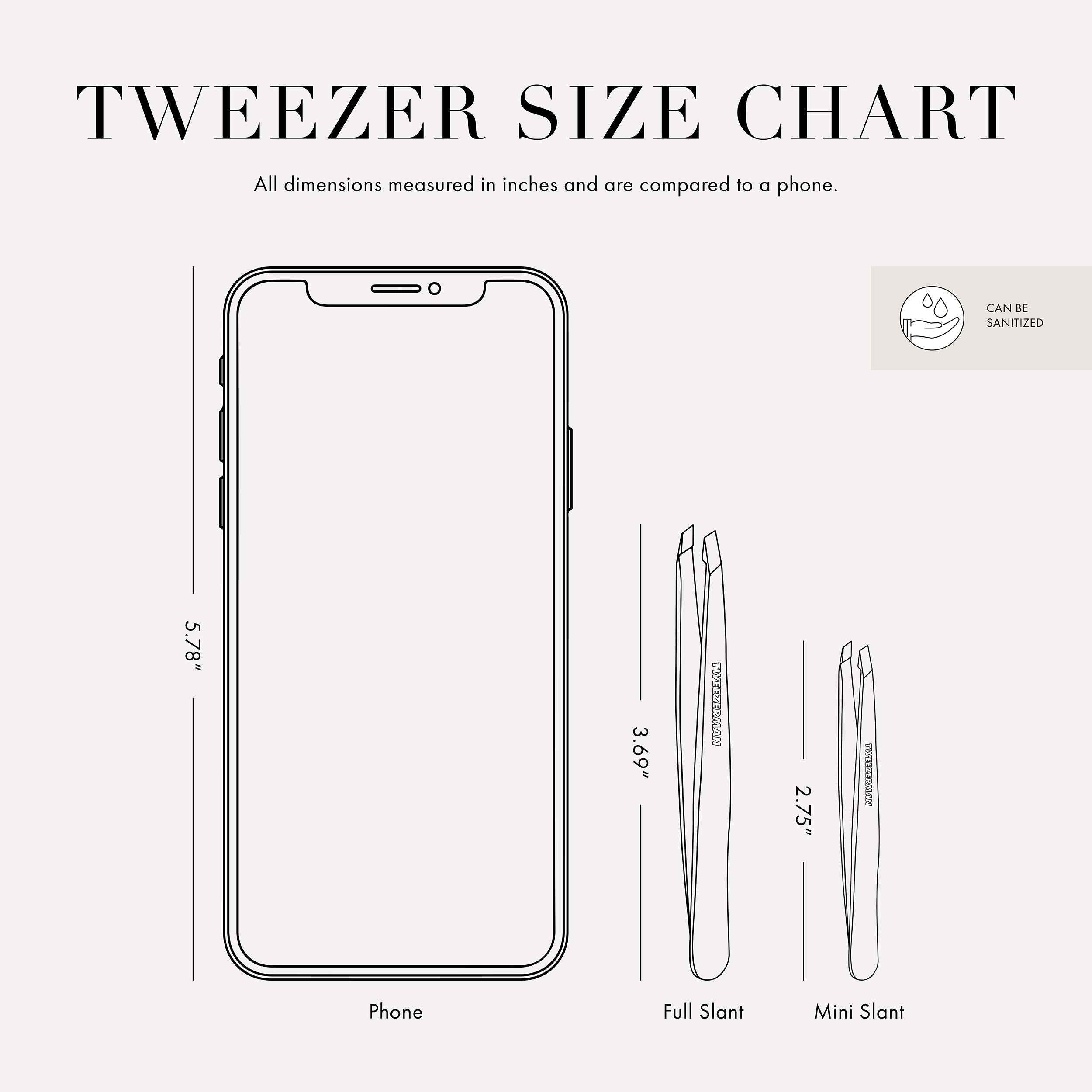 Dusted Onyx Mini Slant Tweezer